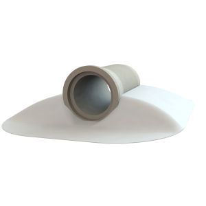 Deels begraven kruipbuis van beton voor in een speeltuin