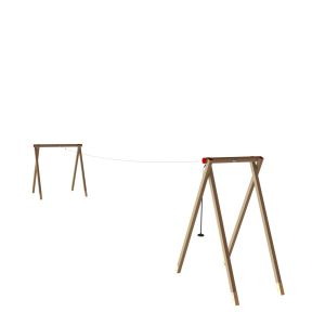 Kabelbaan met WaxedWood jukken