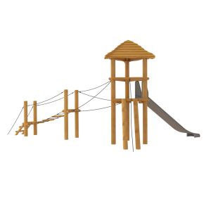 robinia-toren-met-een-touwbrug-en-een-glijbaan.
